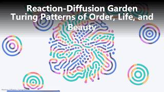 Reaction-Diffusion Garden: Turing Patterns of Order, Life, and Beauty