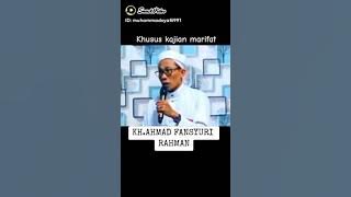 KH Ahmad Fansyuri Rahman