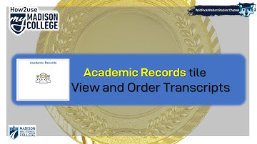 Academic Records tile - View and Order Transcripts
