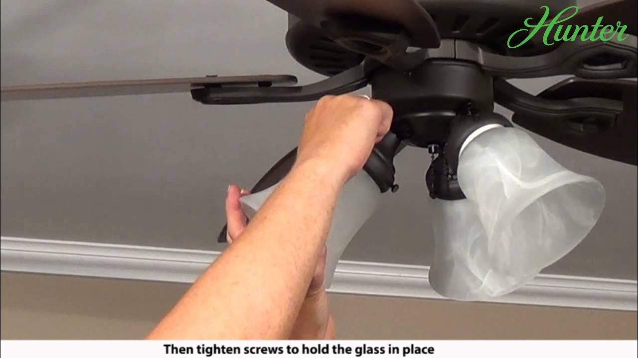 How To Install A Multi Light Kit On Your Hunter Ceiling Fan 5 Series Model Fans You
