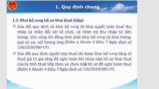 TẬP HUẤN KÊ KHAI THUẾ THEO THÔNG TƯ 80/2021/TT-BTC