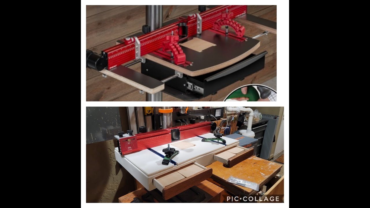 Drill Press Table for Woodpecker DP Pro fence YouTube