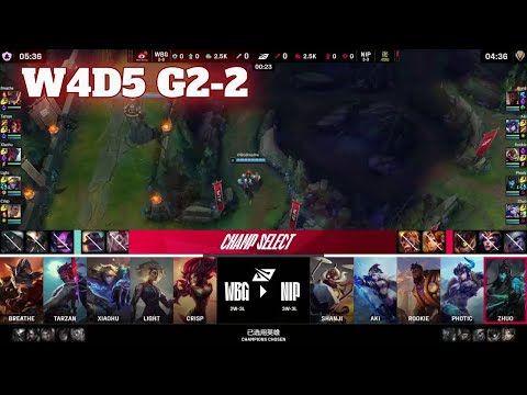 NIP vs WBG - Game 2 | Week 4 Day 5 LPL Summer 2024 | Ninjas in Pyjamas vs Weibo Gaming G2