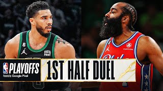 Jayson Tatum (26 PTS) vs James Harden (21 PTS) 1st Half Duel In Game 1! | May 1, 2023