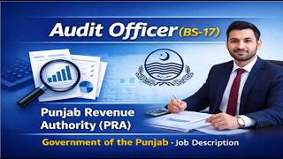 Audit Officer (BS-17) Job Descriptions | Punjab Revenue Authority (PRA) | Government of Punjab