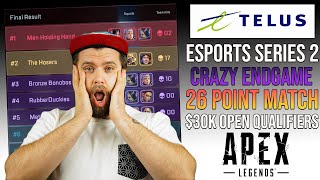 CRAZY ENDGAME during 17 kill - 26 point match during $30,000 TELUS Esports Series Open Bracket