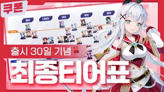 ⭐스타시드 4월 최종 티어표 🔴론칭 30일, 시아 진입 💌최신 쿠폰도 확인! (24/4/28) STARSEED: Asnia Trigger Tier List スターシード