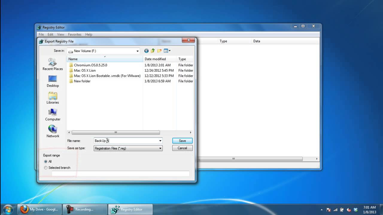 registry windows 7  Update  Cách sao lưu và khôi phục sổ đăng ký trong Windows 7