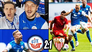 HEIMSIEG GEGEN EUROPA LEAGUE SIEGER! STADIONVLOG: Hansa Rostock - Sevilla | Unfassbar | Stadion Vlog
