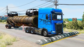 Trucks vs Speed Bumps - BeamNG.Drive