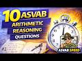 10 ASVAB Arithmetic Reasoning Questions Explained in 12 Minutes (Speed Method)