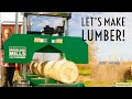 Harvesting and Milling Poplar with Woodland Mills HM130 Woodlander XL