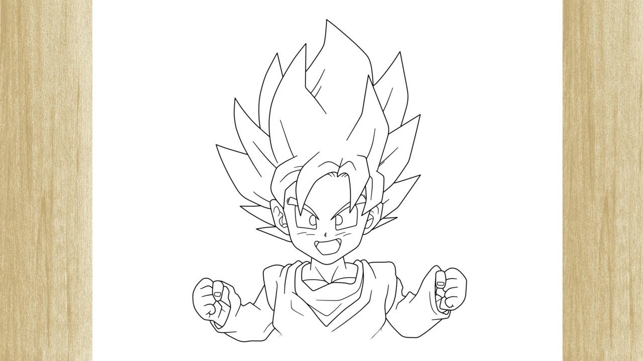 FACIL DE DESENHAR COMO DESENHAR GOTEN SSJ 2 