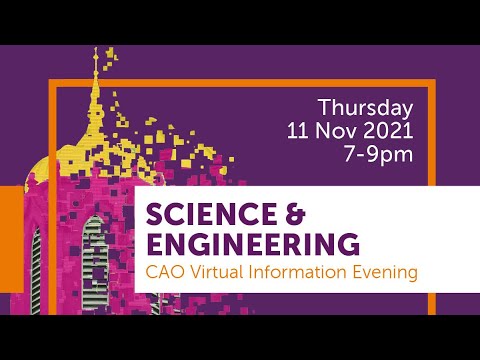 Science and Engineering 2021 Information Evening