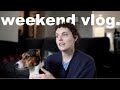 spend a weekend with me! | GRWM, cozy cabin time, bookclub meeting!