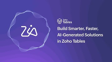 Transform your work management with Zoho Tables