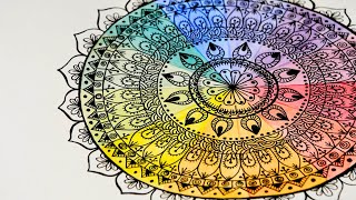 New to Mandalas? The Easiest Way to Create a Color Wheel Mandala