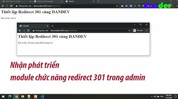 Thiết lập redirect 301 bằng htaccess | Nhận phát triển module chức năng redirect 301 trong admin