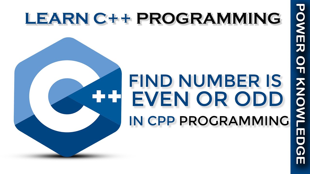 Find Number Is Even Or Odd numbers in CPP Programming (Hindi) - YouTube
