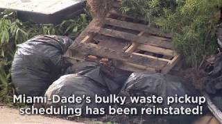Bulky Waste Scheduling Resumes