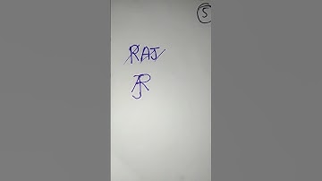 Raj name logo comment your name #logo designs #create with palak #trending