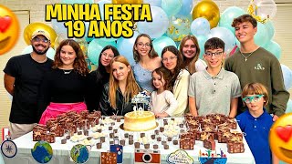 MINHA FESTA DE 19 ANOS COM MEUS AMIGOS YOUTUBERS