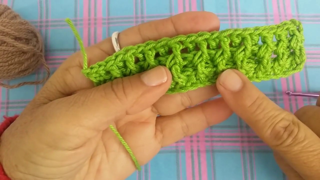 como fazer barra elástica de croche - 1