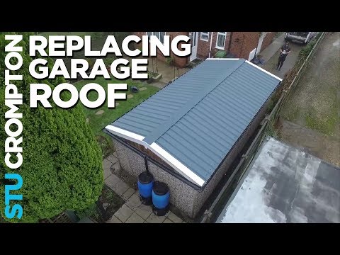 How to replace garage roof in the rain