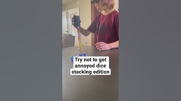 Try not to get Annoyed DICE STACKING Edition #shorts #dice #dicestacking