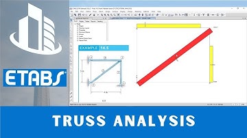 CSI ETABS Course - 14 - Truss Analysis (Example 14.5) Ground Displacement (Settlement) | part 3