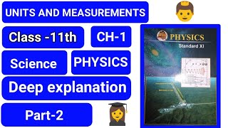 Physics ch-1 units and measurements 11 class science new syllabus maharashtra board dimension part-2