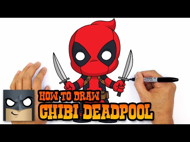 Collection Of Free Drawing Deadpool Cartoon Download - Cute Deadpool Draw  Easy, HD Png Download , Transparent Png Image - PNGitem