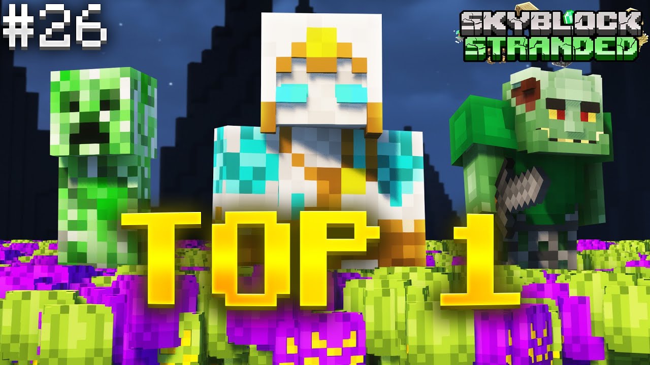 Voici Comment j'ai Terminé 1ER Sur 10'000 JOUEURS !! Let's Play Stranded #26 Hypixel Skyblock [FR]