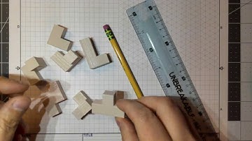 Soma Cube Multiview Drawing Tutorial