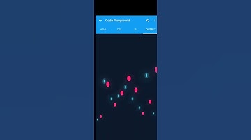 CSS Floating circul in the sky HTML web design #shorts