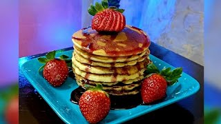 Classic pancakerecipe|| strawberry pancakes|| fluffypancake|| Easy pancake recipe|| shorts