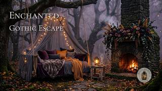Enchanted Gothic Fireside Escape 🕯️ Dark Academia Cello & Romantic Classical Ambience