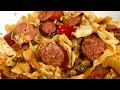 🥬BEST FRIED CABBAGE W/ SAUSAGE EVERRR | Cooking w/ Ashley