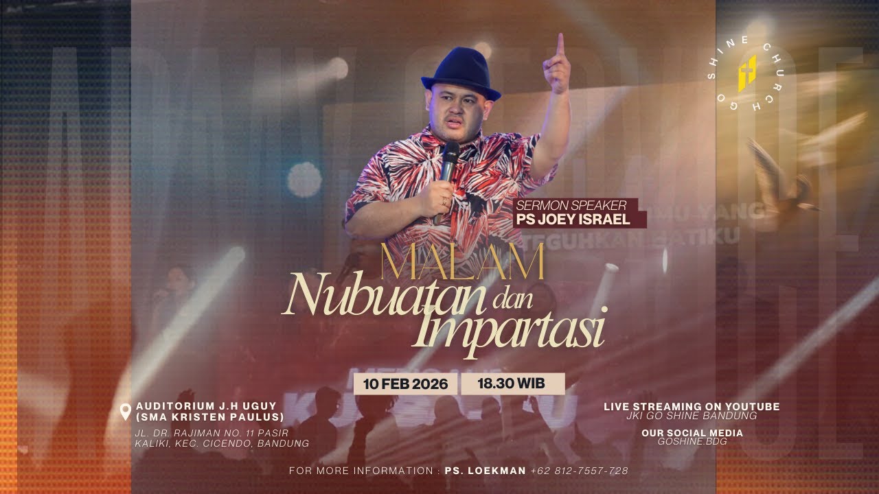 PS JOEY ISRAEL | IBADAH DOA PASUKAN | 10 FEBRUARI 2026 | 18.30 WIB | KI GO SHINE BANDUNG
