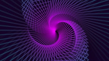 Retro Abstract Glowing Futuristic Corridor Purple Poligon Grid Wireframe Tunnel Seamless Loop 4K
