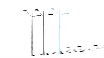 How To AutoCAD 3D Modeling, Street Light Pole Design - QasimCAD