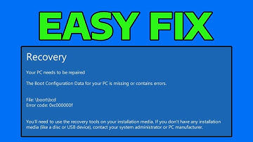 How To Fix Recovery Your PC Needs to Be Repaired Required File: \Windows\System32\winload.efi