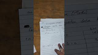 JST (Junior science teacher) Preparation: maths Quadratic equation solution