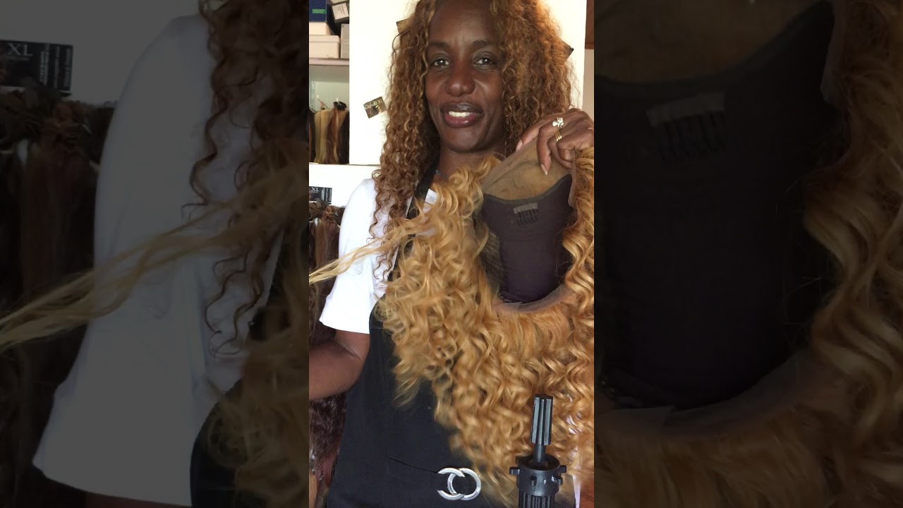 Candy Parrucca di capelli veri Remi con lavorazione in monofilamento Frontale,