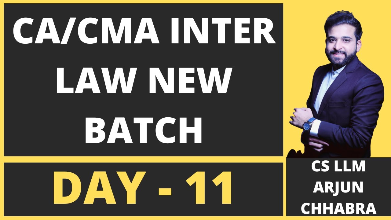 DAY 11 | WRITING PRACTICE | CA/CMA INTER LAW NEW BATCH | - YouTube