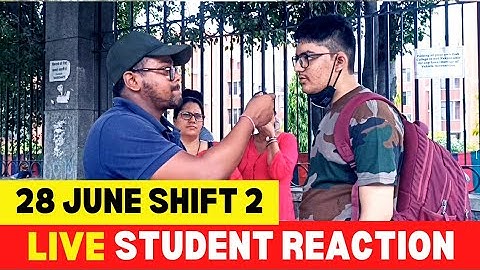 JEE Mains 2022 28 JUNE shift 2 🔴LIVE Feedback | JEE Mains 2022 Student Reaction | JEE