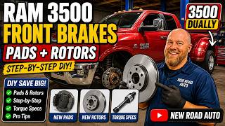 Ram 3500 Front Brake Pads & Rotors Replacement | Dually DIY + Torque Specs
