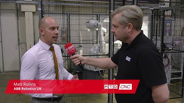 Matt Rollins of ABB Robotics talks about the FP300 function package for flexible machine tending
