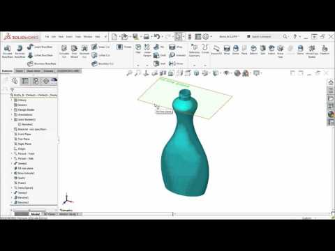 SOLIDWORKS Quick Tip - Measuring the Internal Volume of a Bottle