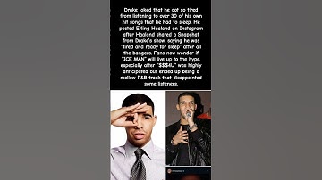 Thumbnail of Drake Fell Asleep After 30+ HITS… Is ‘ICE MAN’ Next or a FLOP? #drake #album  #shorts #viralvideo